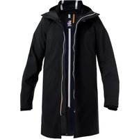 K-WAY Herren Regenjacke schwarz Mikrofaser unifarben von K-way