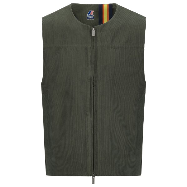 K-Way - Barry Corduroy - Kunstfaserweste Gr XXL grau von K-way