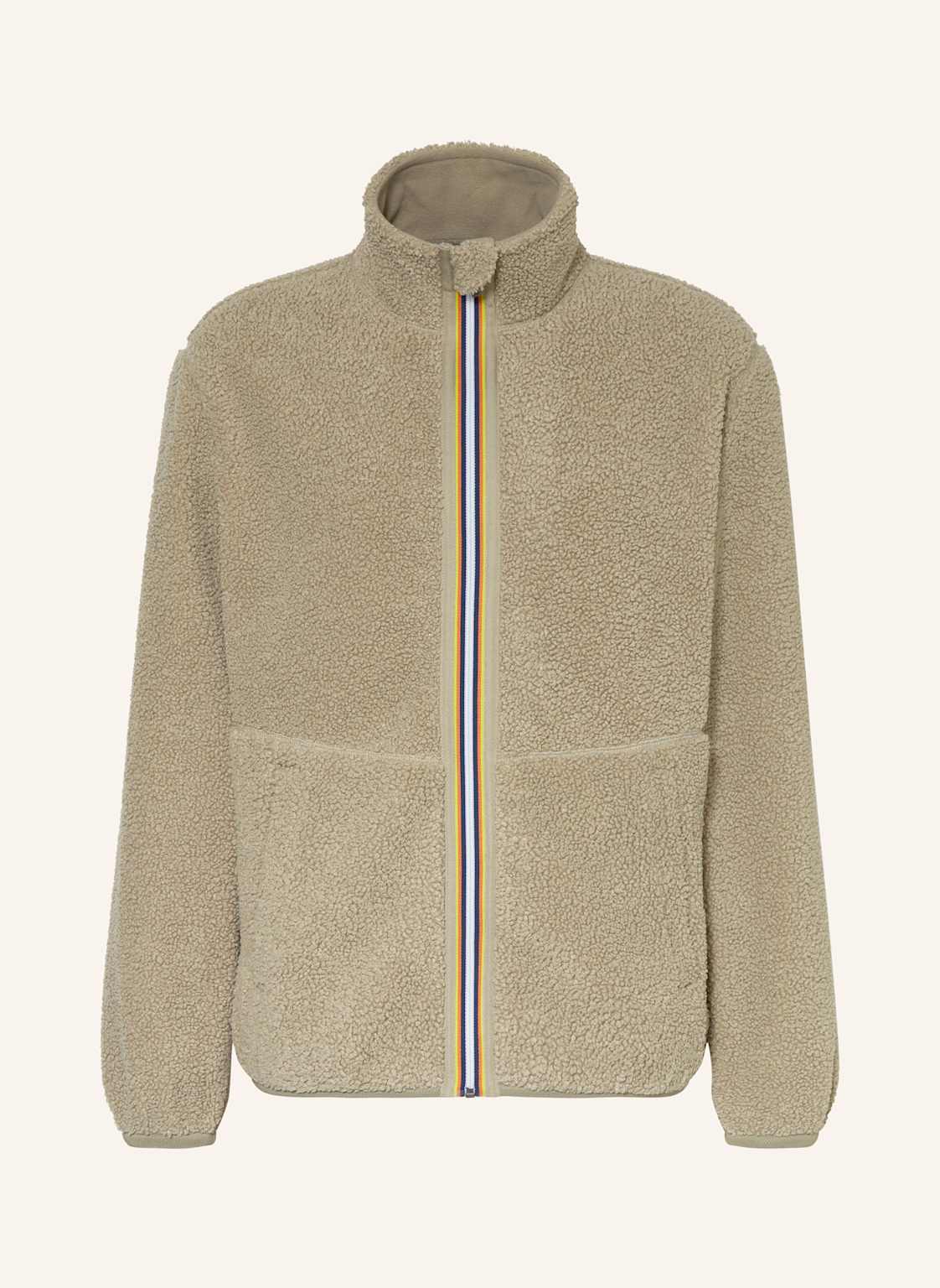 K-Way Fleecejacke Pascal Sherpa Polar Double Zum Wenden gruen von K-way