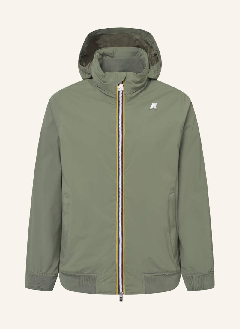 K-Way Funktionsjacke Amaury Stretch Nylon Jersey gruen von K-way