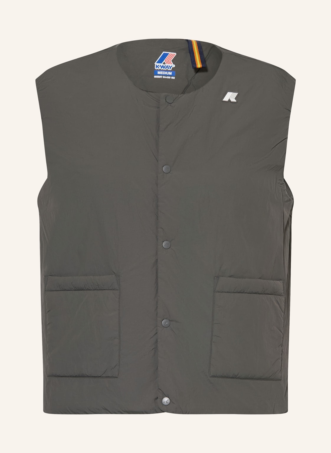 K-Way Weste Valty Plain Warm grau von K-way
