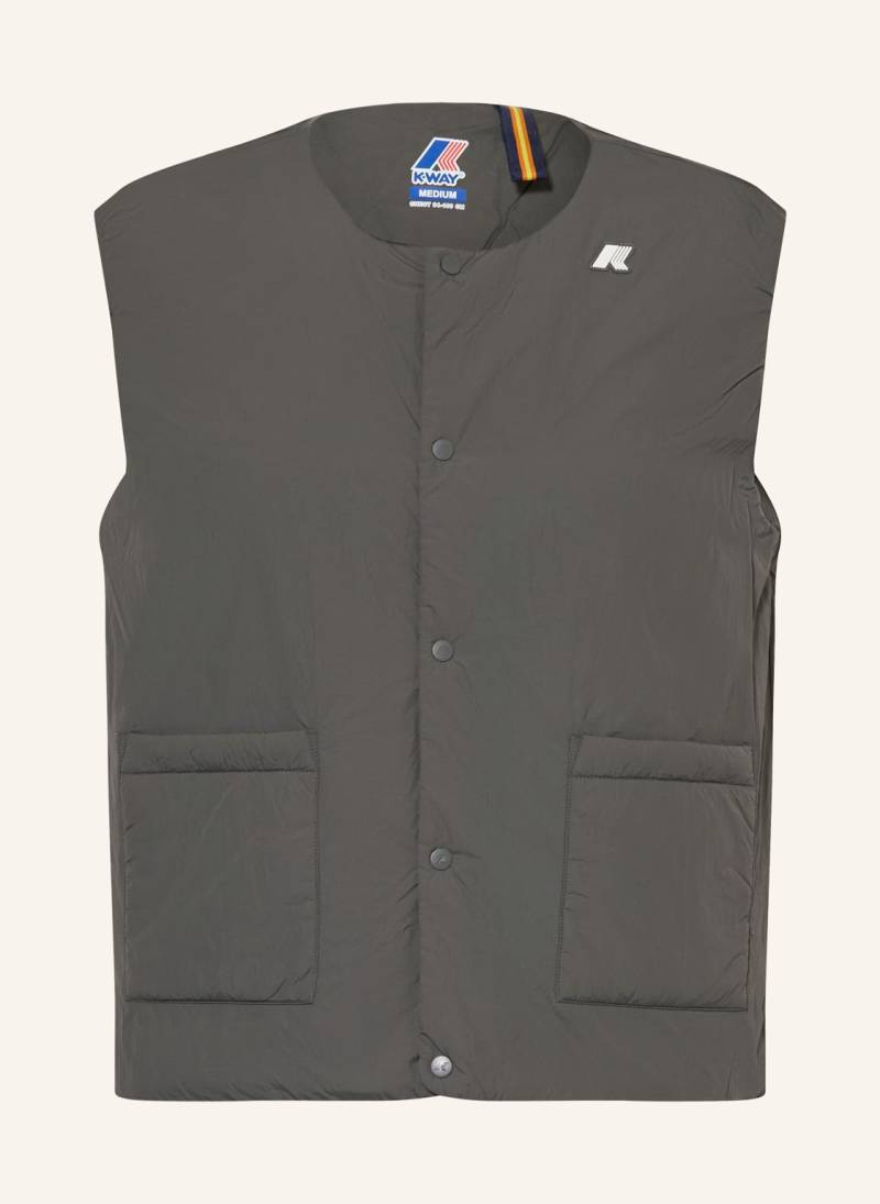 K-Way Weste Valty Plain Warm grau von K-way