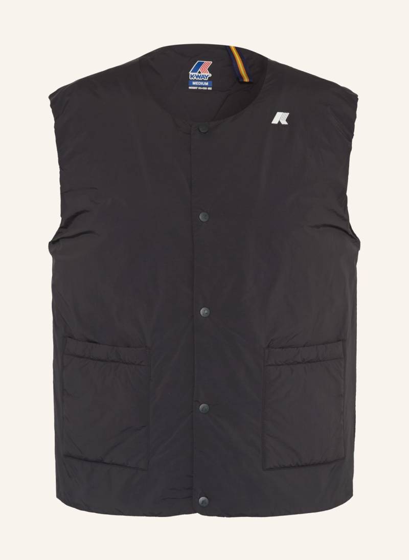 K-Way Weste Valty Plain Warm schwarz von K-way
