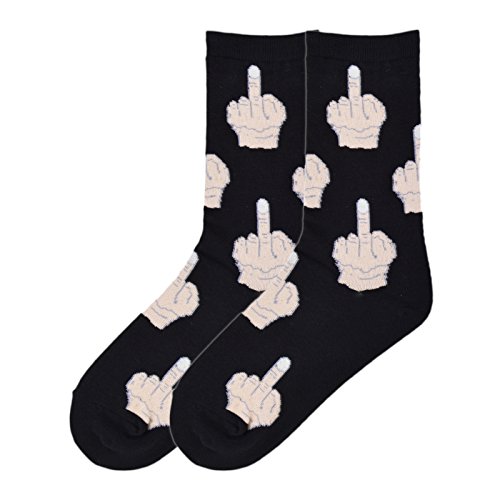 K. Bell Socks Damen Original Collection Novelty Casual Crew Socken - Schwarz - von K. Bell Socks