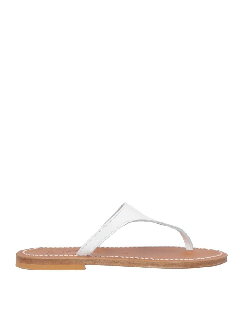 K.JACQUES ST. TROPEZ Zehentrenner Damen Weiß von K.JACQUES ST. TROPEZ