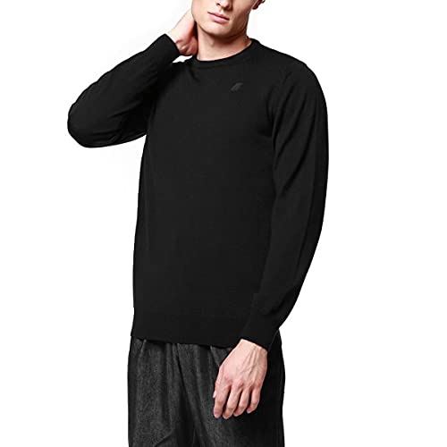 K-Way Pullover Merino Wolle K6113BW, Schwarz , XXL von K-Way