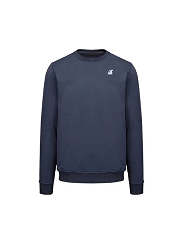 K-Way Sweatshirt mit Rundhalsausschnitt Modell Le Vrai Auguste Poly Cotton Farbe Blaugrün - Zusammensetzung: Baumwolle von K-Way