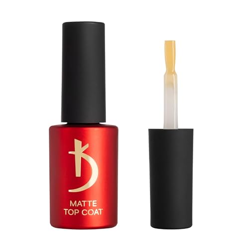 K Professional Mat Top Coat Gel UV - Top Coat Gel Nail Polish -7ml- Überlack - Nagellack Finish Matte Matte Top Coat Gel Velour 7 ml von K