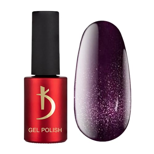 K Professional Nagellack - Cat Shine - Night Blue - Gel Nail Polish UV LED -7ml- UV Nagellack - Gel Nägel - Gellack - 10CS (Magnetisch Schwarz Blau) von K