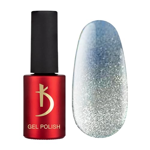 K Professional Nagellack - Cat Shine - Platinum Grey - Gel Nail Polish UV LED -7ml- UV Nagellack - Gel Nägel - Gellack - 17CS (Platin Grau) von K