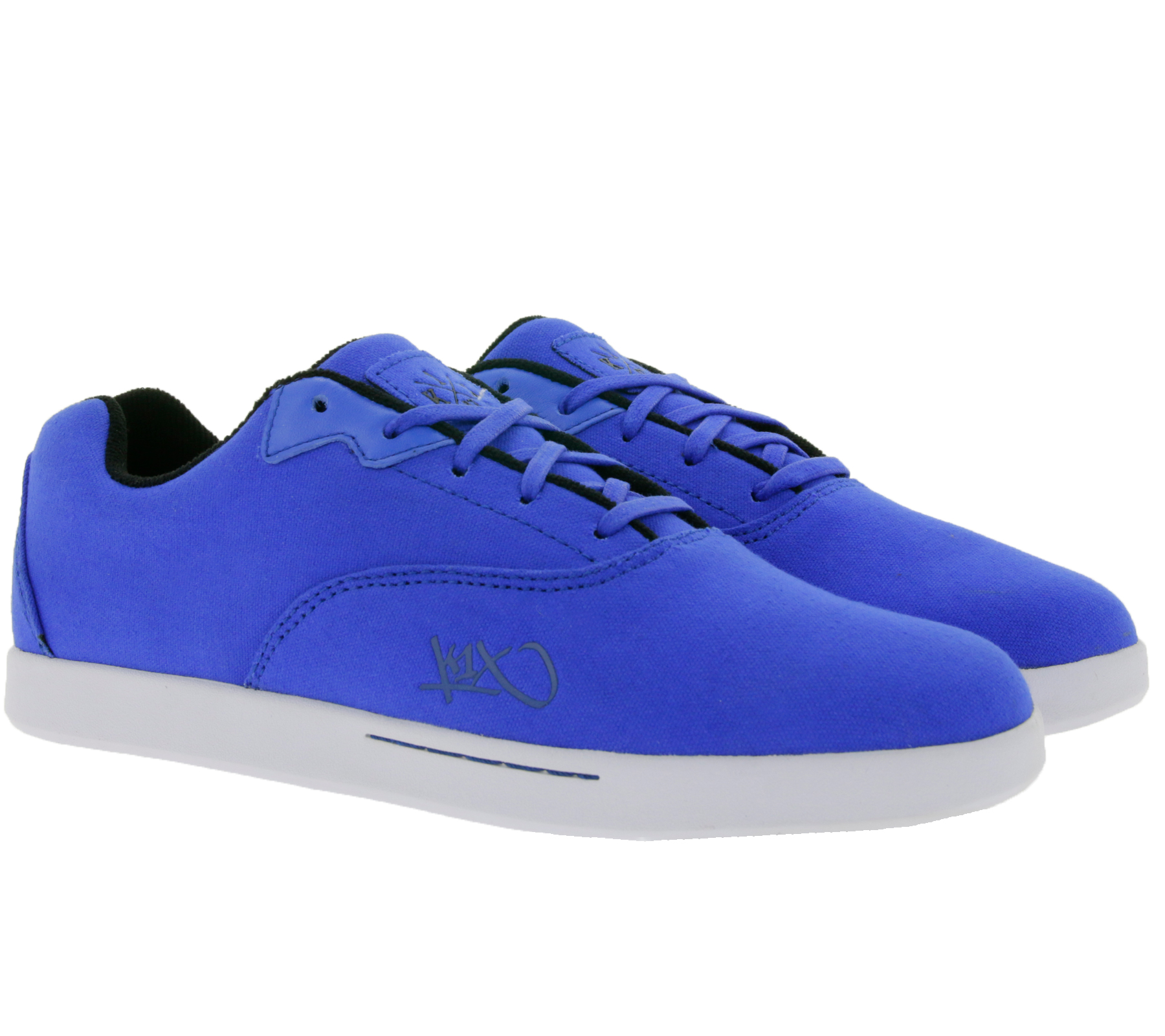 K1X | Kickz cali Herren Halbschuhe aus robustem Canvas Schnür-Schuhe 1000-1156/4005 Blau/Weiß von K1X | KICKZ