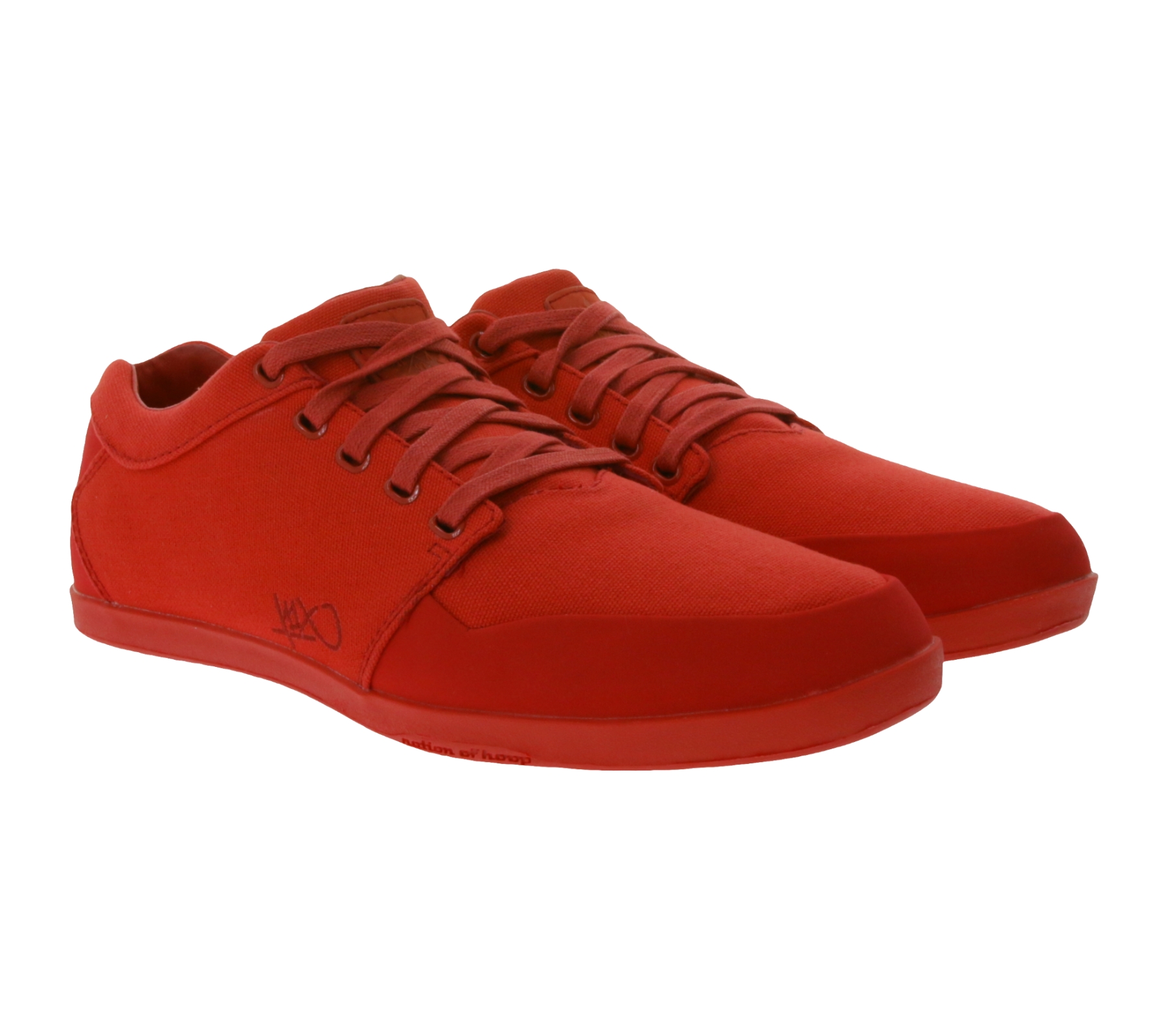 K1X | Kickz lp low Herren Freizeit-Schuhe mit Lederschnürband Schnürschuhe 1161-0306/6633 Rot von K1X | KICKZ