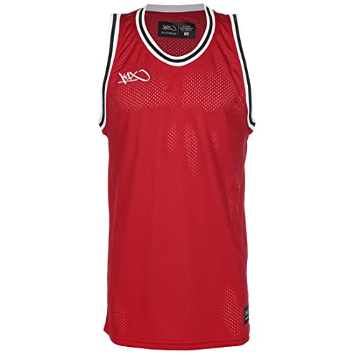 K1X Hardwood Big Hole Mesh Double Basketballtrikot Herren rot/schwarz, XL K1X Hardwood Big Hole Mesh Double Basketballtrikot Herren rot/schwarz, XL von K1X