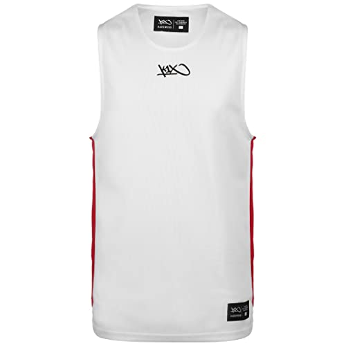 K1X Triple Double Basketballtrikot Herren weiß/rot, S von K1X