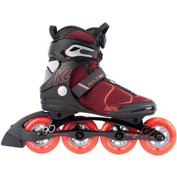 K2 Damen Inlineskates ALEXIS 90 BOA burgandy_orange von K2