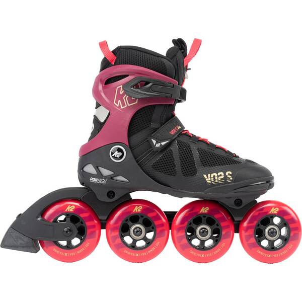 K2 Damen Inlineskates VO2 S 90 PRO SHORT CUFF burgandy_pink von K2