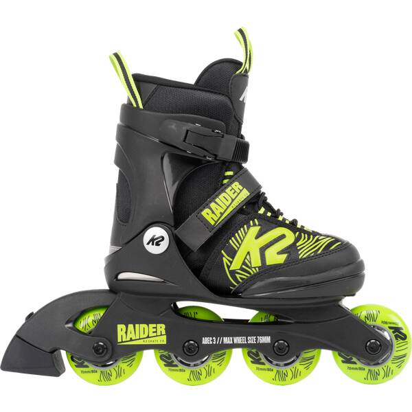 K2 Kinder Inlineskates RAIDER black_lime von K2