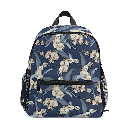 Blumen Blätter Blumenpflanzen Kleinkind Rucksack Kinder Leichtgewicht Büchertasche Vorschule Schülerrucksack für 2-7 Jahre die Reise Mädchen Jungs von KAAVIYO