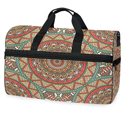 Blumengrafik Kunst Exquisit Sporttasche Badetasche mit Schuhfach Reisetaschen Handtasche für Reisen Frauen Mädchen Männer von KAAVIYO