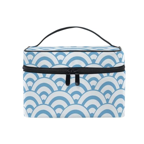 Hase Süßes Tupfenmuster Kosmetiktasche Organizer Reißverschluss Make up Taschen Kulturbeutel Waschtasche für Damen Mädchen Frauen von KAAVIYO