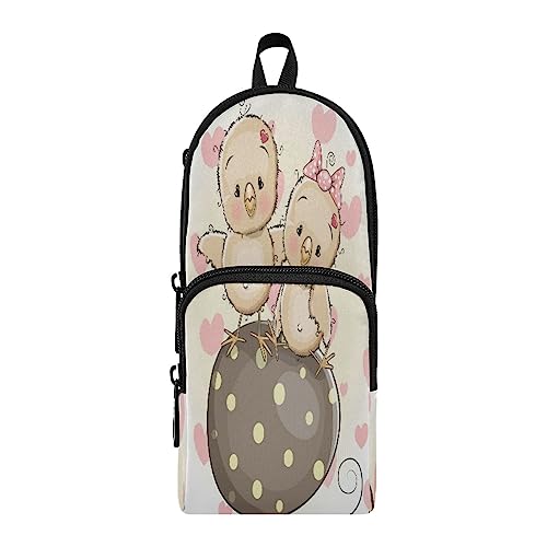 KAAVIYO Der Rosa Vogel Federmäppchen Federtaschen Rucksackstil Mäppchen für Jungen Mädchen Schüler von KAAVIYO