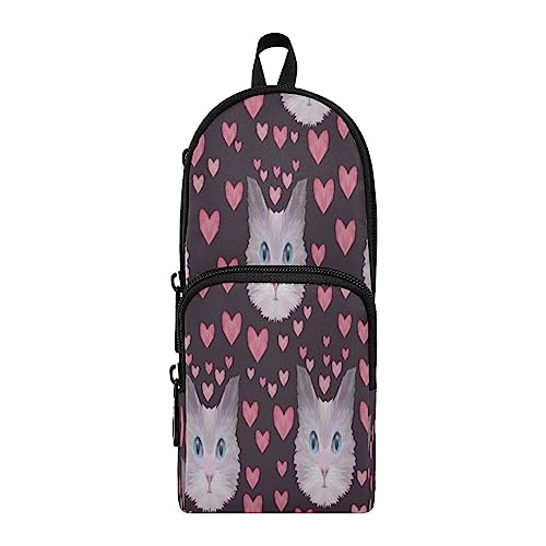 KAAVIYO Die Katze Kitty Federmäppchen Federtaschen Rucksackstil Mäppchen für Jungen Mädchen Schüler von KAAVIYO