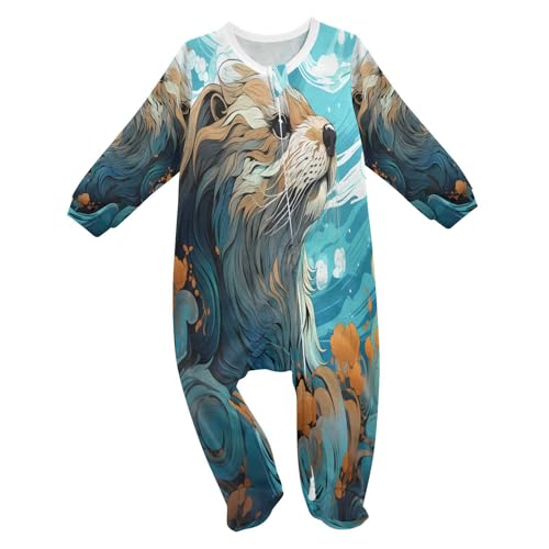KAAVIYO Gekritzel-Cartoon-Otter Baby Einteiler Bodys Strampler Pyjama Baumwollkleidung für Neugeborene 3-24 Monate KAAVIYO Gekritzel-Cartoon-Otter Baby Einteiler Bodys Strampler Pyjama Baumwollkleidung für Neugeborene 3-24 Monate von KAAVIYO