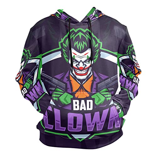 KAAVIYO Joker Elektronischer Sportjoker Kapuzenpullis Kapuzenpullover Sport Sweatjacke Herren Hoodies für Mädchen Jungen Männer(Gesundheit Stoff) von KAAVIYO