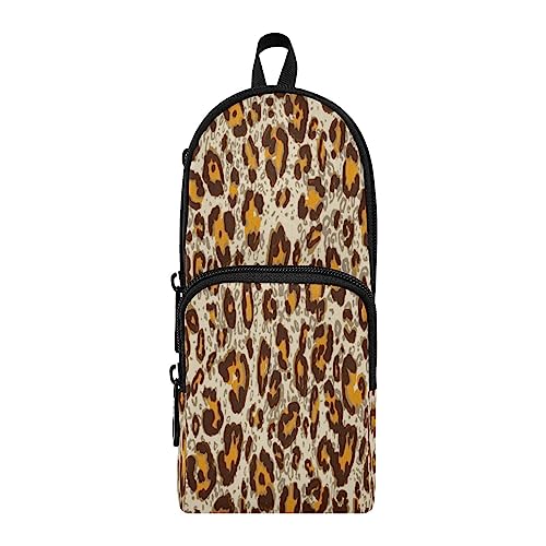 KAAVIYO Kunst Leopardenhaut Federmäppchen Federtaschen Rucksackstil Mäppchen für Jungen Mädchen Schüler von KAAVIYO