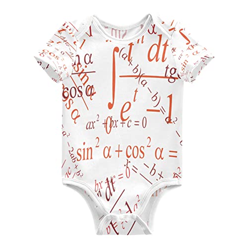 KAAVIYO Mathe Physik Formel Baby Body Kurzarm Baumwoll Bodysuit für Kinder 3-24 Monate Sommer von KAAVIYO