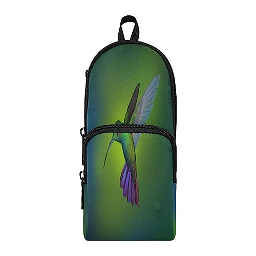 KAAVIYO Violette Kunst Beleuchtung Vögel Federmäppchen Federtaschen Rucksackstil Mäppchen für Jungen Mädchen Schüler von KAAVIYO