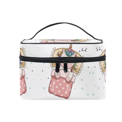 Raketen-Weltraum-Alien-Cartoon Kosmetiktasche Organizer Reißverschluss Make up Taschen Kulturbeutel Waschtasche für Damen Mädchen Frauen von KAAVIYO