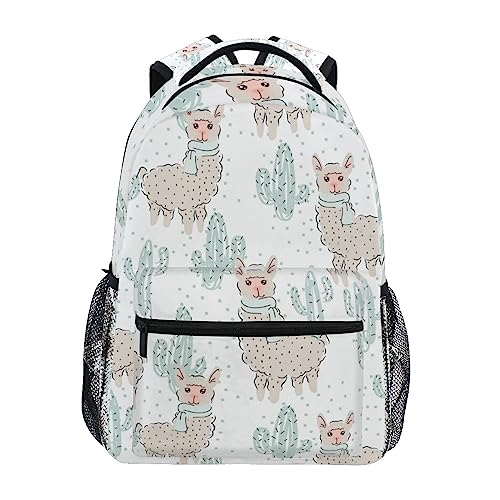 Schaf Süßer Kaktus Cartoon Schulter Student Rucksacks Bookbags Kinderrucksack Büchertasche Rucksäcke für Teen Mädchen Jungs von KAAVIYO