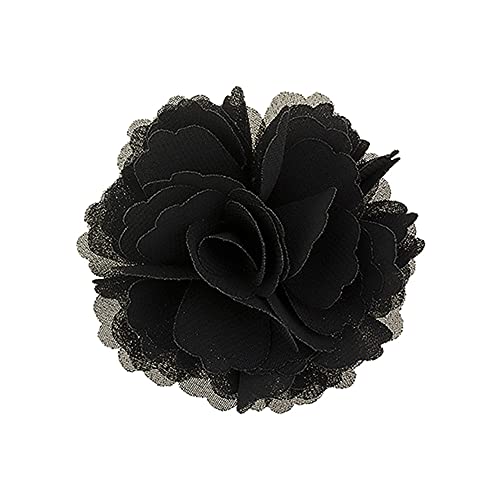 2er Set Elegante Damen Accessoires Haarblumen Haarblüte Haarspange Haarschmuck Broschen Ansteckblume Hochzeit Party Decor DIY (Schwarz) von KABELIFE