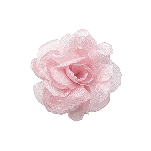 KABELIFE Elegante Damen Accessoires Haarblumen Haarblüte Haarspange Haarschmuck Blumen Brosche Ansteckblume viele Farben (Hellpink) von Kabelife