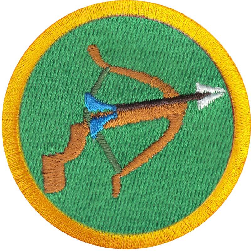 Armbrust Schütze Abzeichen Patch Jagd Späher Schärpe Aufbügler Bestickt Cd4 von KADLLC