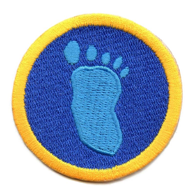 Bigfoot Jagd Abzeichen Patch Tracking Wildnis Scout Schärpe Aufbügler Gestickt Aa3 von KADLLC
