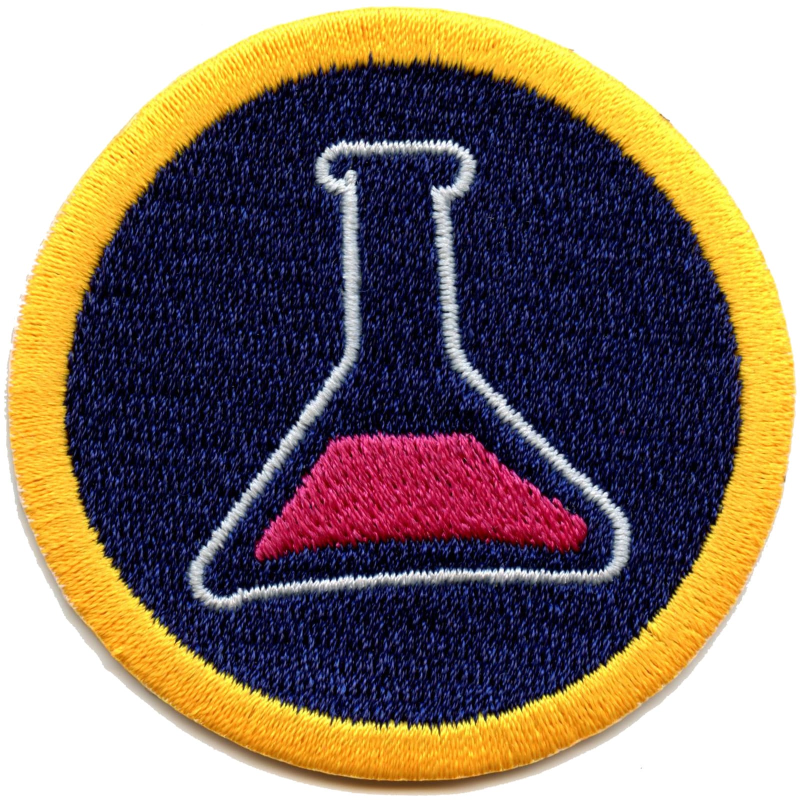 Chemie Badge Patch Becher Und Flaschen Wildnis Scout Schärpe Aufbügler Gestickt Aa3 von KADLLC