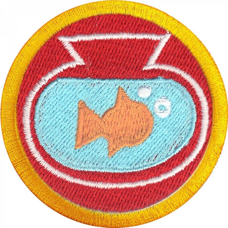 Fish Bowl Badge Patch Pet Wilderness Scout Schärpe Aufnäher Bestickt Aa3 von KADLLC