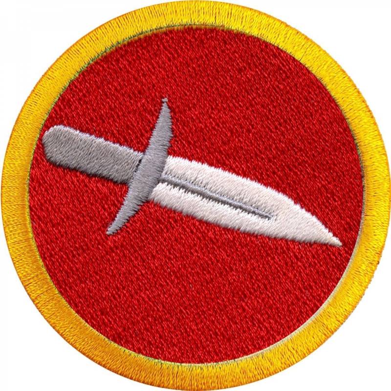 Klinge Schärfen Abzeichen Patch Messer Wildnis Scout Schärpe Aufbügler Gestickt Cd4 von KADLLC