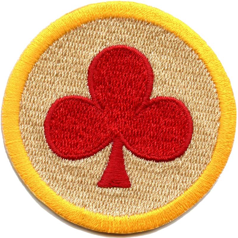 Royal Red Clubs Badge Patch Wilderness Pferd Scout Schärpe Aufbügler Gestickt Cr4 von KADLLC