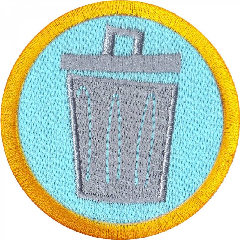 Trash Pick Up Badge Patch Sanitation Wilderness Scout Schärpe Aufbügler Gestickt Aa3 von KADLLC