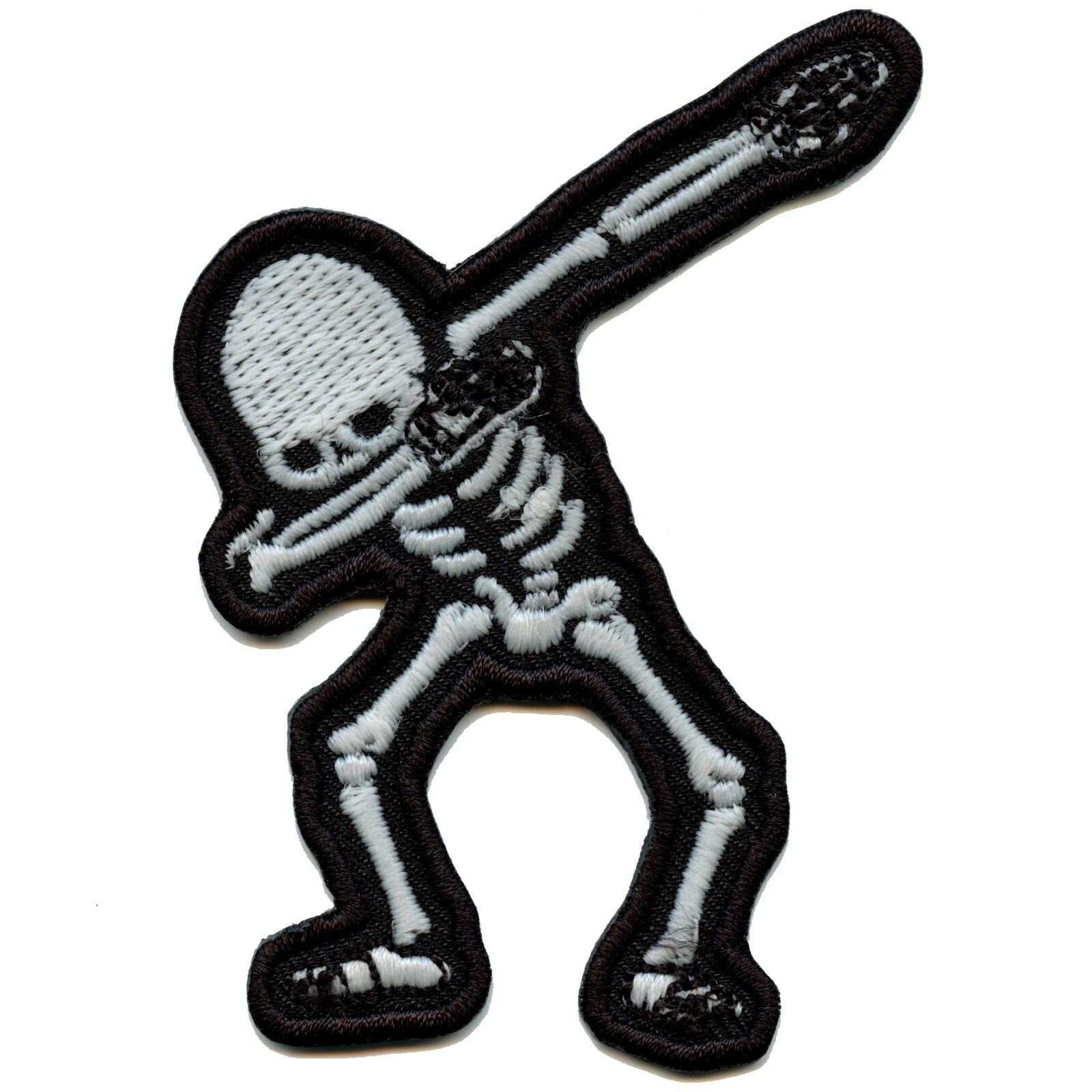Tupfen Skelett Glow in The Dark Patch Halloween Aufbügler Gestickt Aa7 von KADLLC