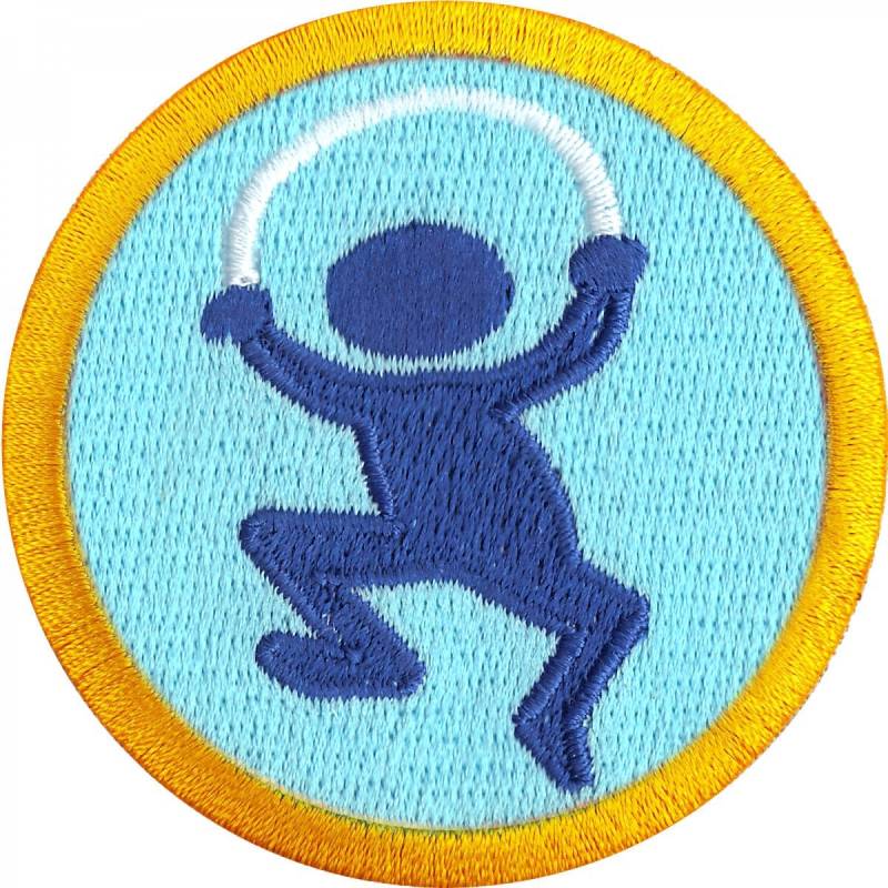 Übung Abzeichen Sprung Seil Scout Sash Patch Eisen Auf Gestickt Aa3 von KADLLC