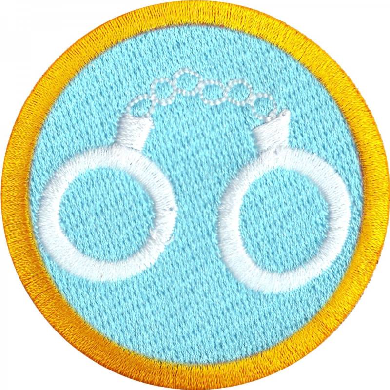 Verbrechensverhütungs-Abzeichen-Aufnäher Polizei Wildnis-Späher Schärpe Aufbügler Gestickt Aa3 von KADLLC