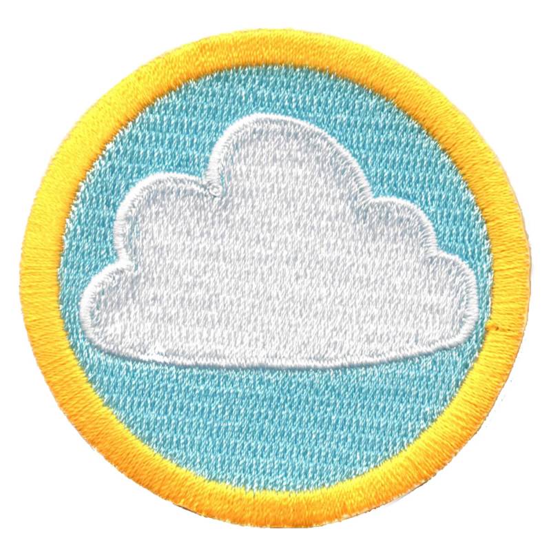Wettervorhersage-Abzeichen-Patch-sturm-Wildnis-Scout-Schärpe-Aufbügeln-stickerei-Aa3 von KADLLC