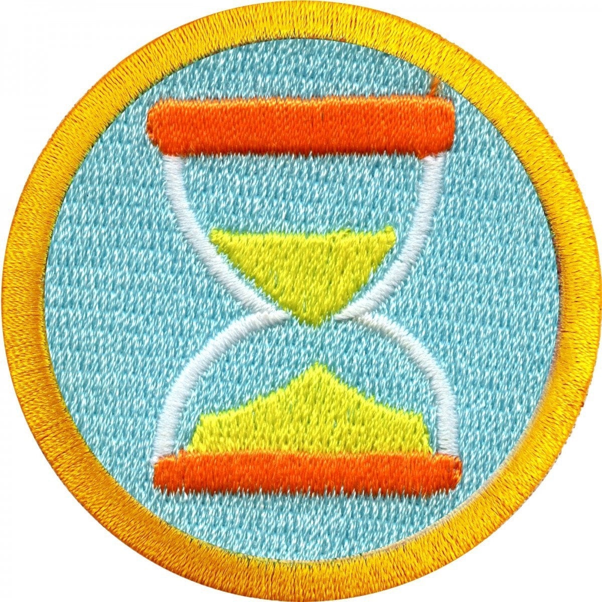 Zeitmanagement Badge Patch Sanduhr Wildnis Scout Schärpe Aufnäher Bestickt Manschetten von KADLLC