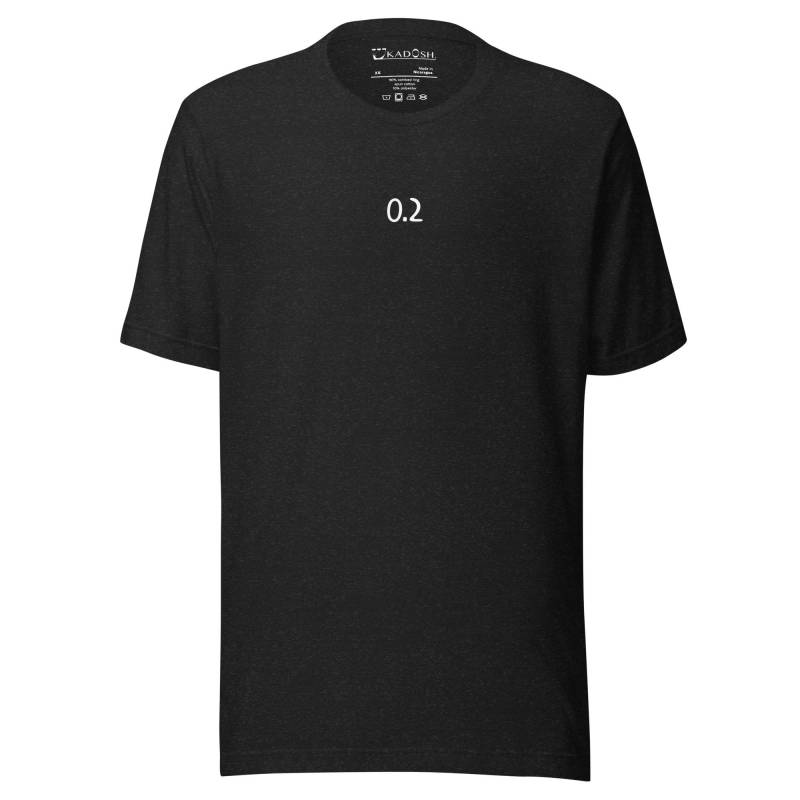 0.2 - Premium Unisex T-Shirt Black | Jewish Pride Streetwear Still Af Urban Minimal Design Made On Demand von KADOSHwear