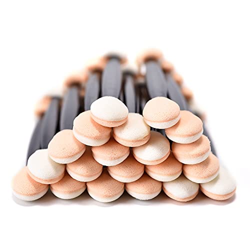 KADS 5/20 Stück Lidschatten Pinsel Sponge Eyeshadow Brush Schwamm Lidschatten Pinsel Für Spiegel Nagel Puder Glitzerpuder Spiegel Nagel Doppelseitige Einweg Lidschatte von KADS