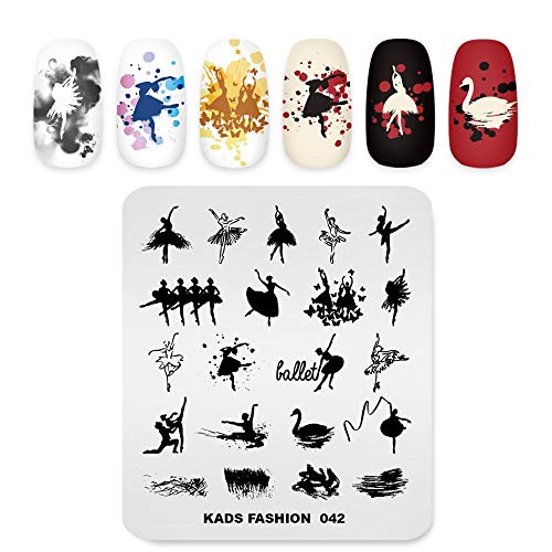 KADS-Nagel-Kunst-Bild-Stempel-Prägeplatten mit nettem Design des Tieres für Nagel-Kunst-Dekoration und DIY Nagel-Kunst (FA042) von KADS